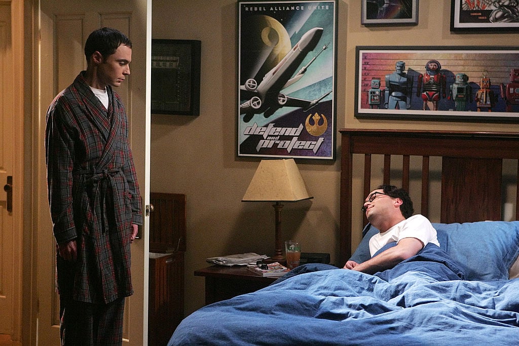 Sheldon Cooper (Jim Parsons) appears with Leonard Hofstader (Johnny Galecki) in 'The Big Bang Theory'