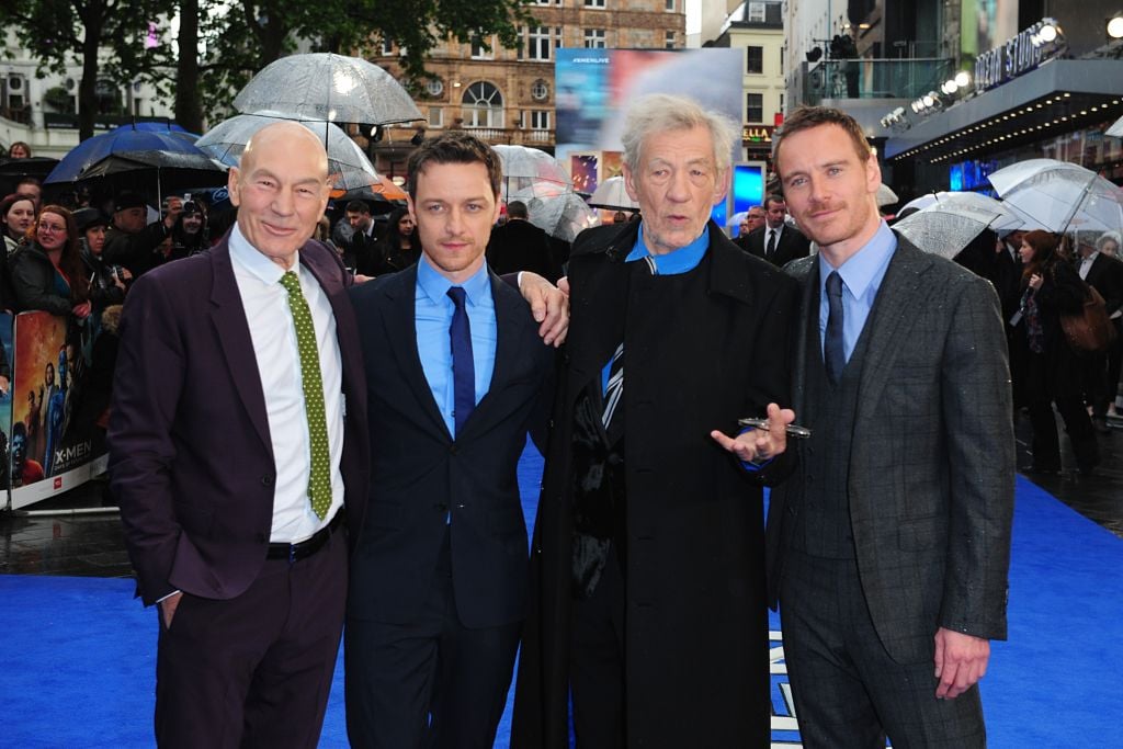 Patrick Stewart, James McAvoy, Sir Ian McKellen, and Michael Fassbender