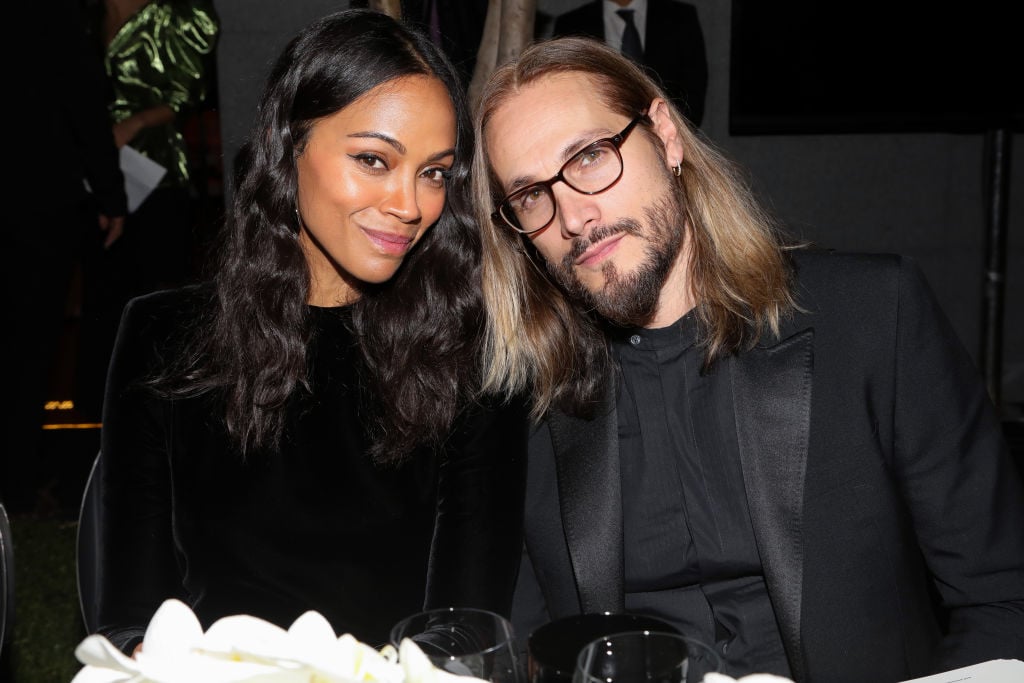 Zoe Saldana and Marco Perego