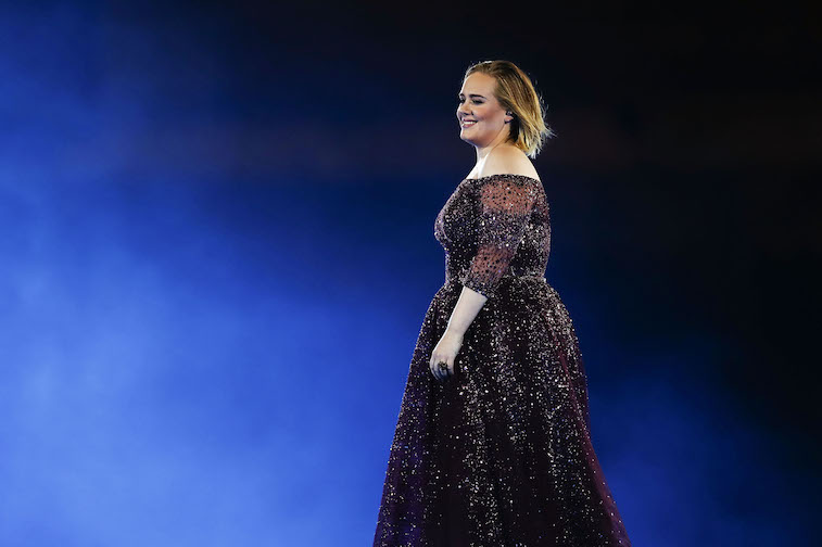Adele performs onstage