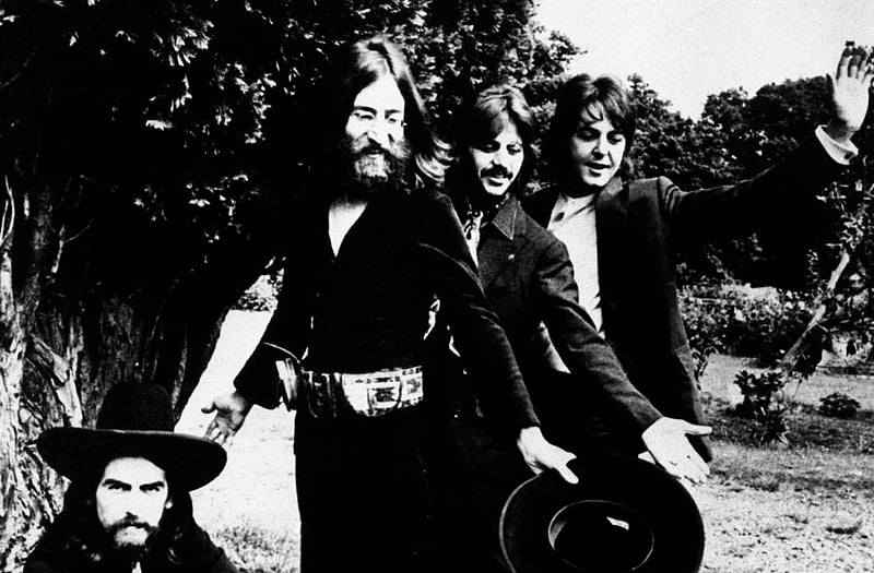 Beatles at the band's final photo shoot in 1969
