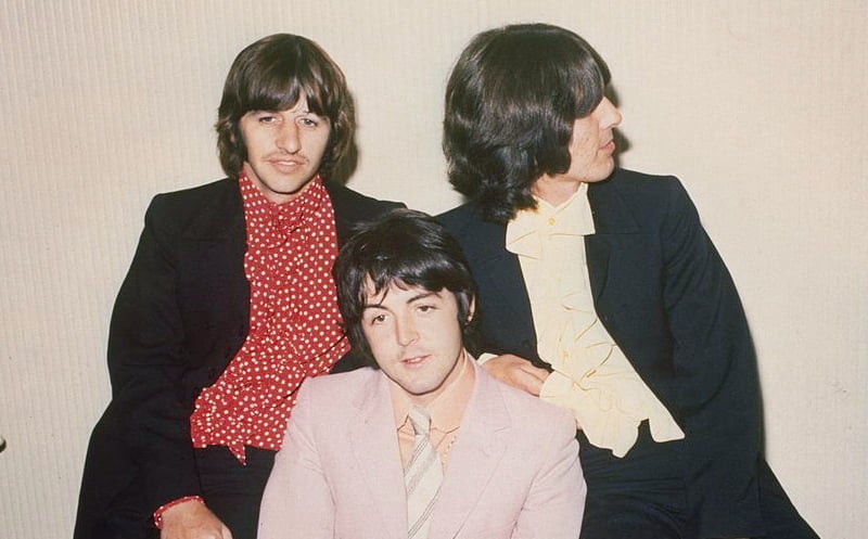 Beatles Ringo, Paul, and George