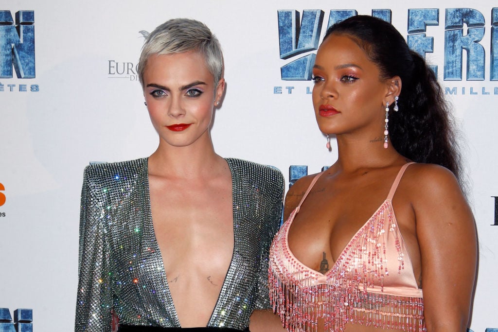 Cara Delevingne and Rihanna attend 'Valerian' Paris Premiere on July 25, 2017
