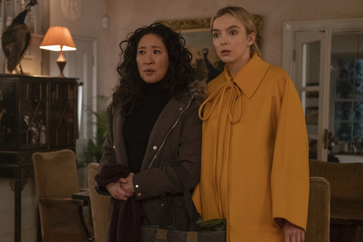 Jodie Comer as Villanelle and Sandra Oh as Eve Polastri in the Season 3 finale of 'Killing Eve'