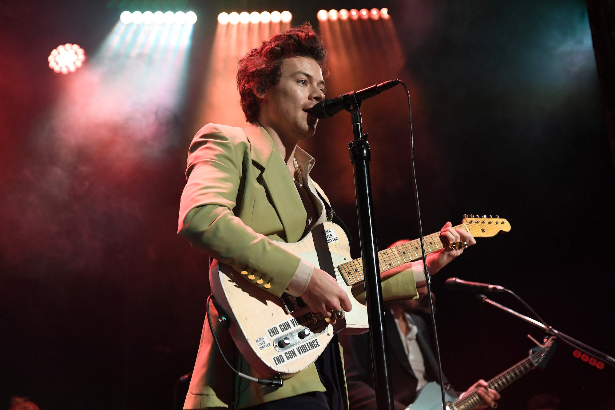 Harry Styles performs live on stage at iHeartRadio Secret Session with Harry Styles at the Bowery Ballroom on February 29, 2020.