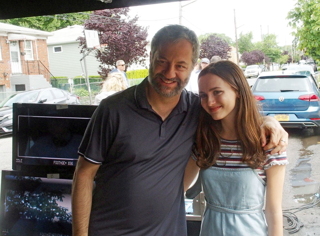 Director Judd Apatow and Maude Apatow on set for the untitled Judd Apatow/Pete Davidson project on June 11, 2019 in New York City. 