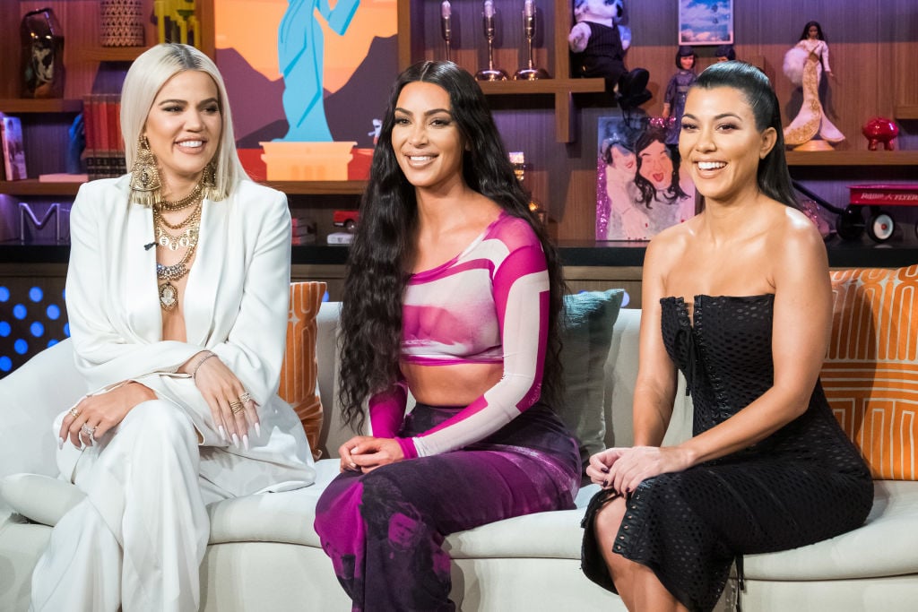Khloe Kardashian, Kim Kardashian, and Kourtney Kardashian on Watch What Happens Live With Andy Cohen - Season 16