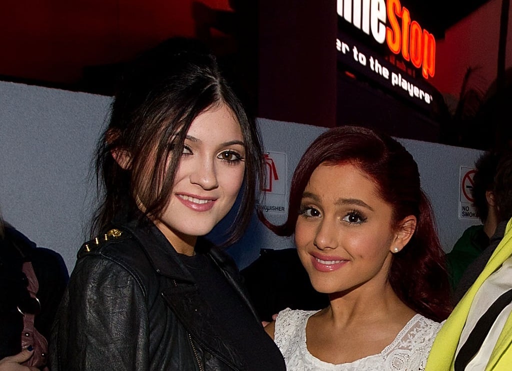 Kylie Jenner and Ariana Grande on December 6, 2011