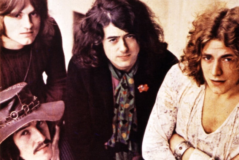 Led Zeppelin band photo, 1969