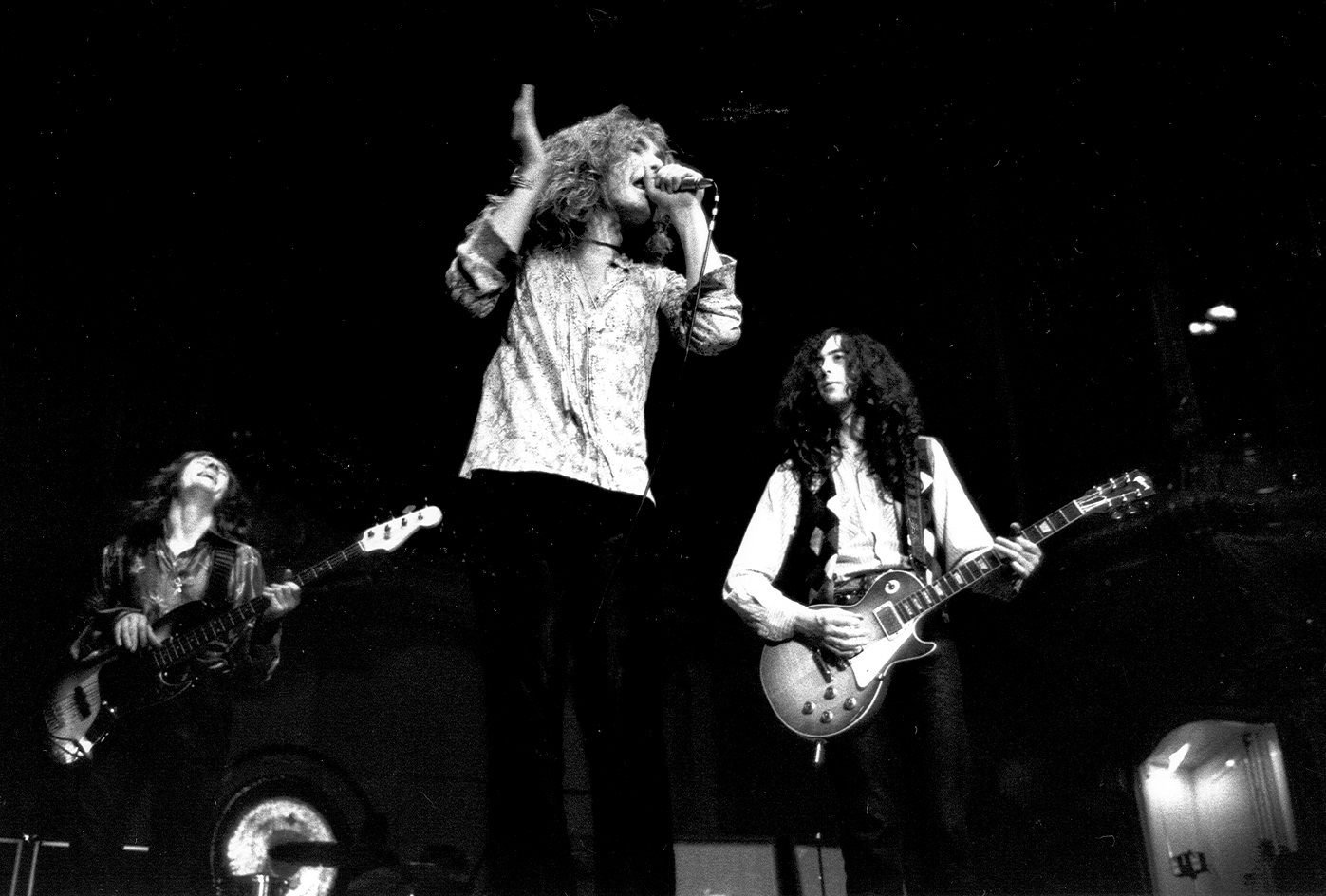 Led Zeppelin onstage on 1970