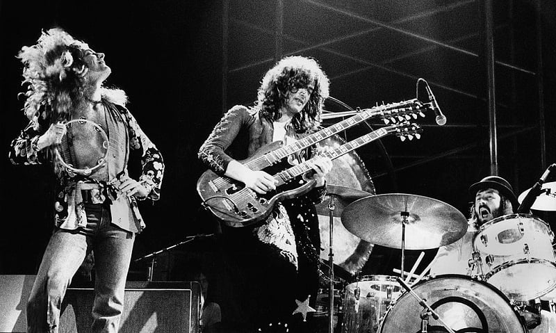 Led Zeppelin performing in Germany