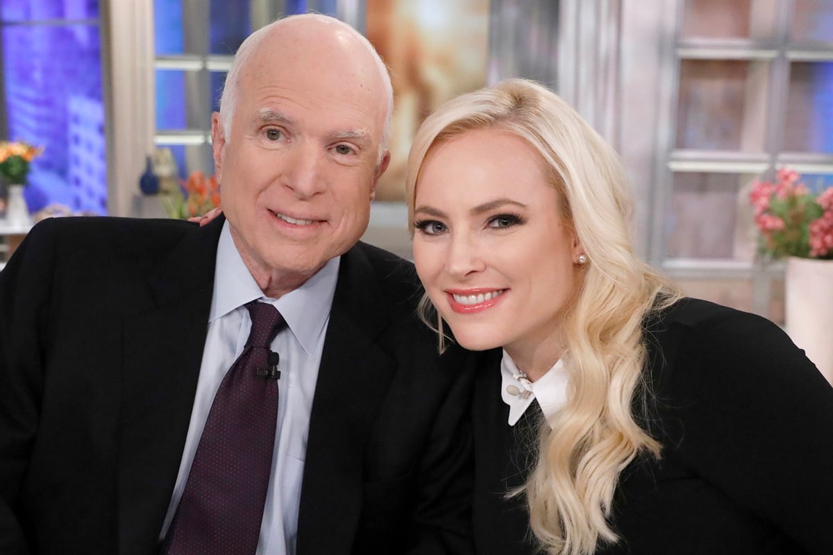 The late Senator John McCain and Meghan McCain