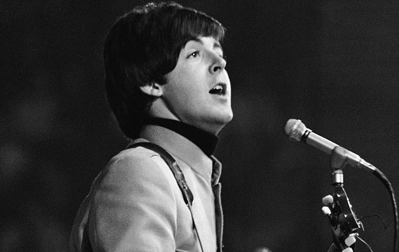 Paul McCartney on stage in 1965