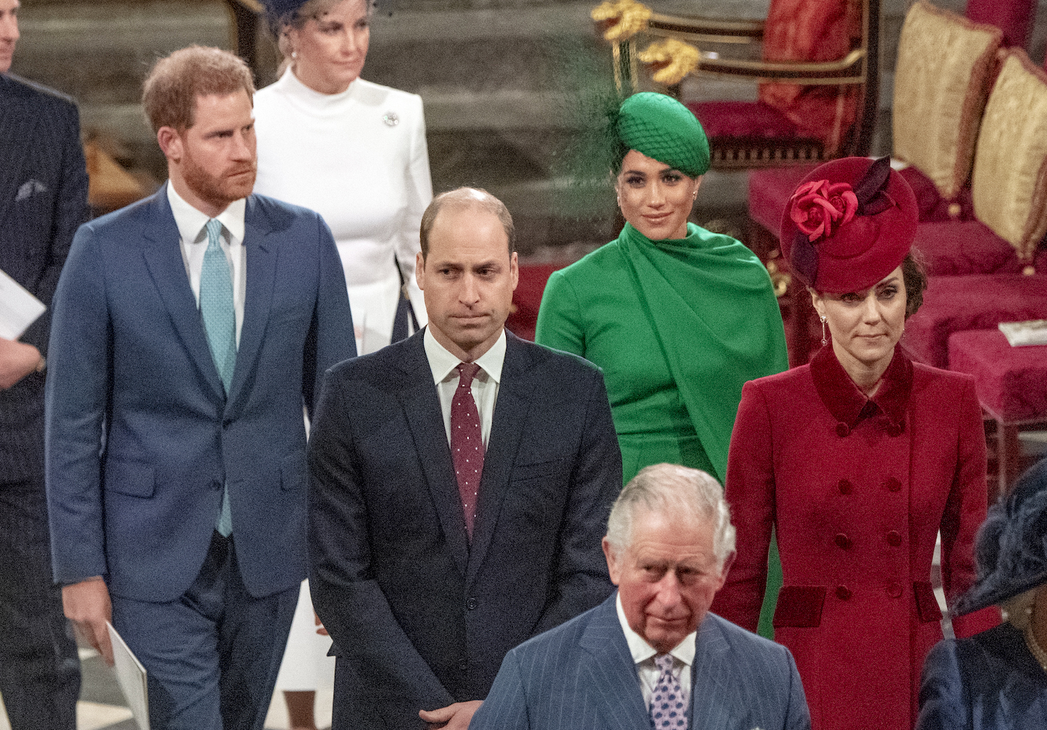 Prince Harry and Prince William at 2020 Commonwealth Day Celebrations Westminster Abbey