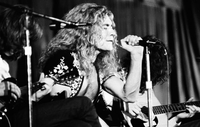 Led Zeppelin onstage in 1971