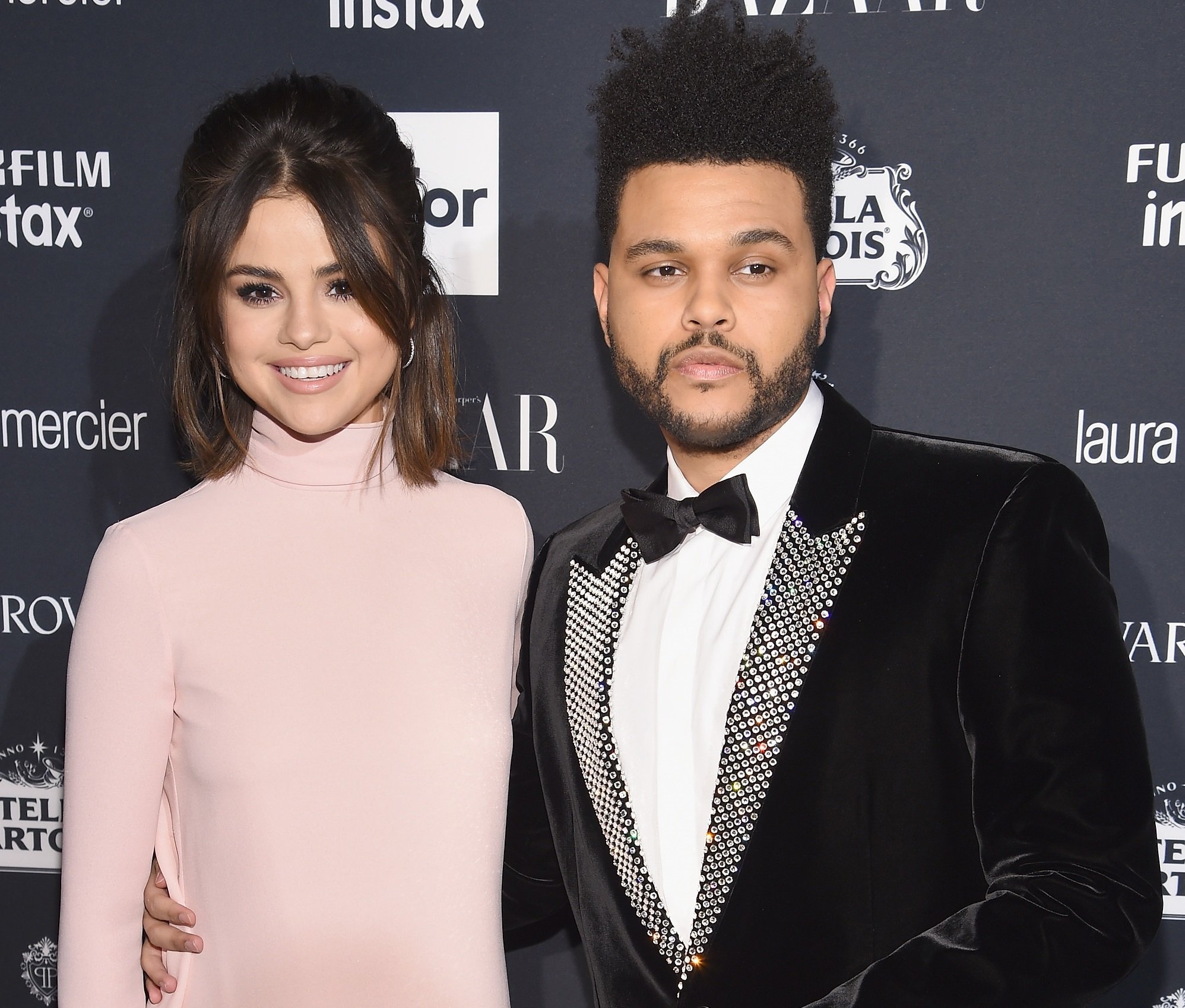 Selena Gomez (L) and The Weeknd on September 8, 2017 in New York City. 