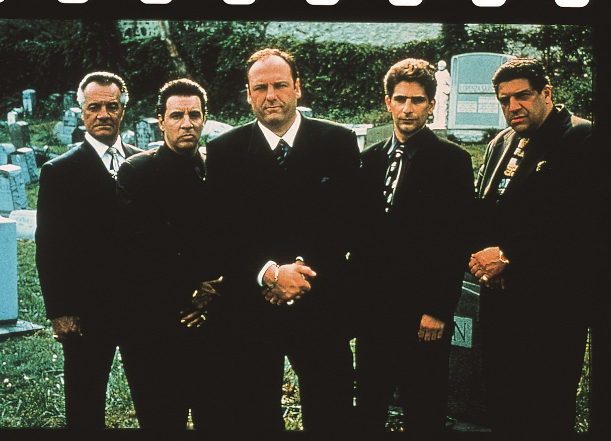 'Sopranos' cast posed at Jersey City cemetery