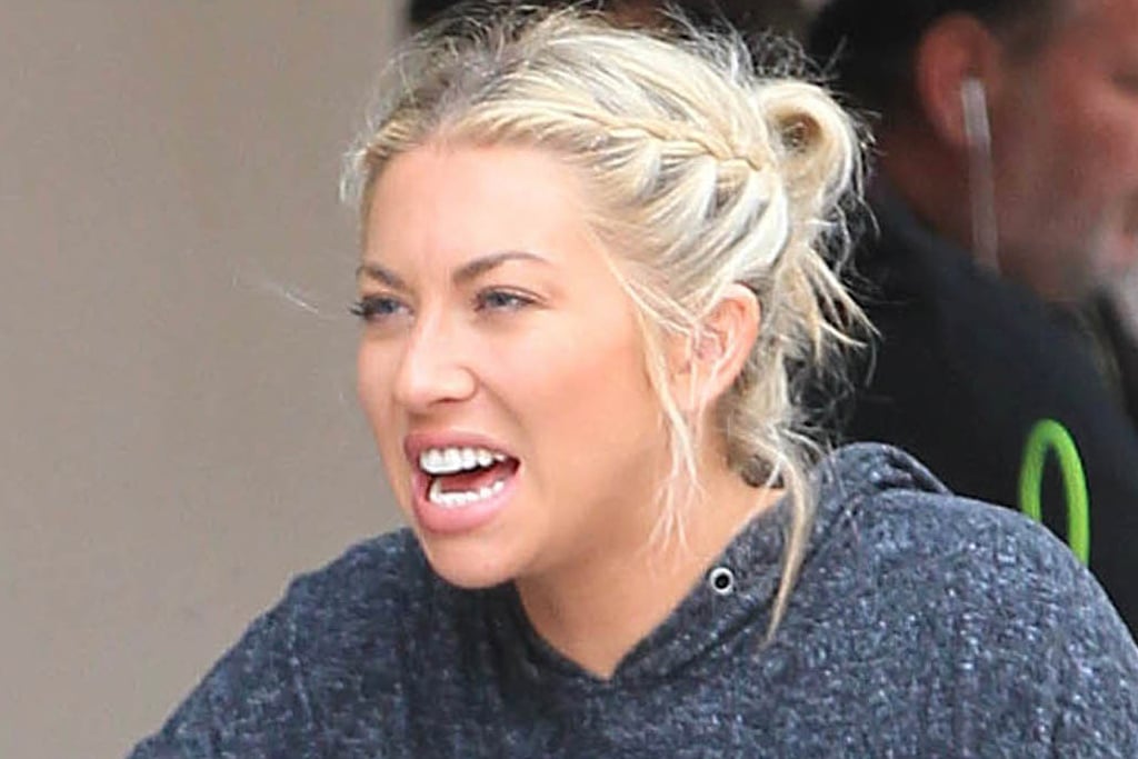 Stassi Schroeder in an LA restaurant in 2017