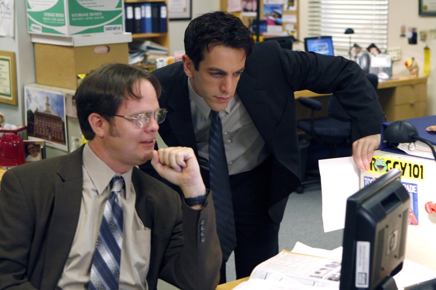 'The Office': Rainn Wilson as Dwight Schrute, B.J. Novak as Ryan Howard 