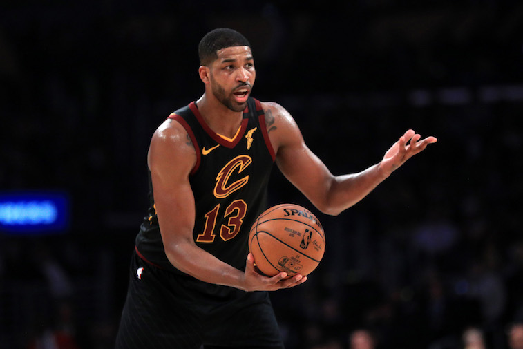 Tristan Thompson playing basketball