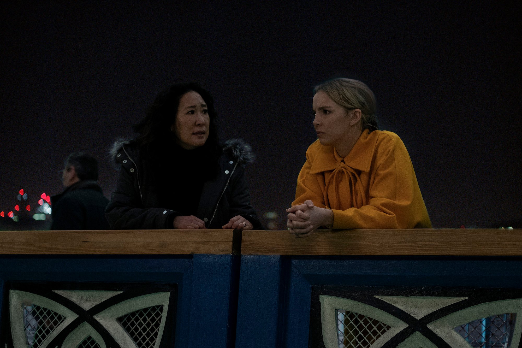 Sandra Oh as Eve Polastri and Jodie Comer as Villanelle in the Season 3 finale of 'Killing Eve'
