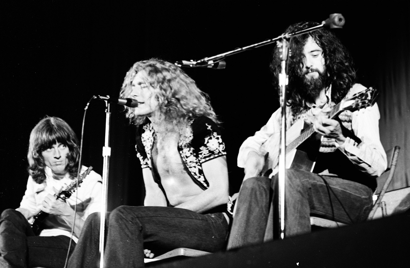 Led Zeppelin performs in 1971
