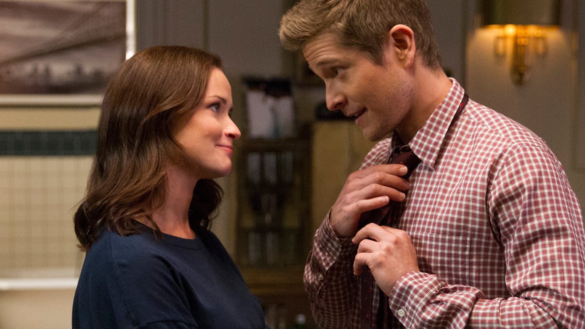 Alexis Bledel as Rory Gilmore and Matt Czuchry as Logan Huntzberger on 'Gilmore Girls: A Year in the Life'