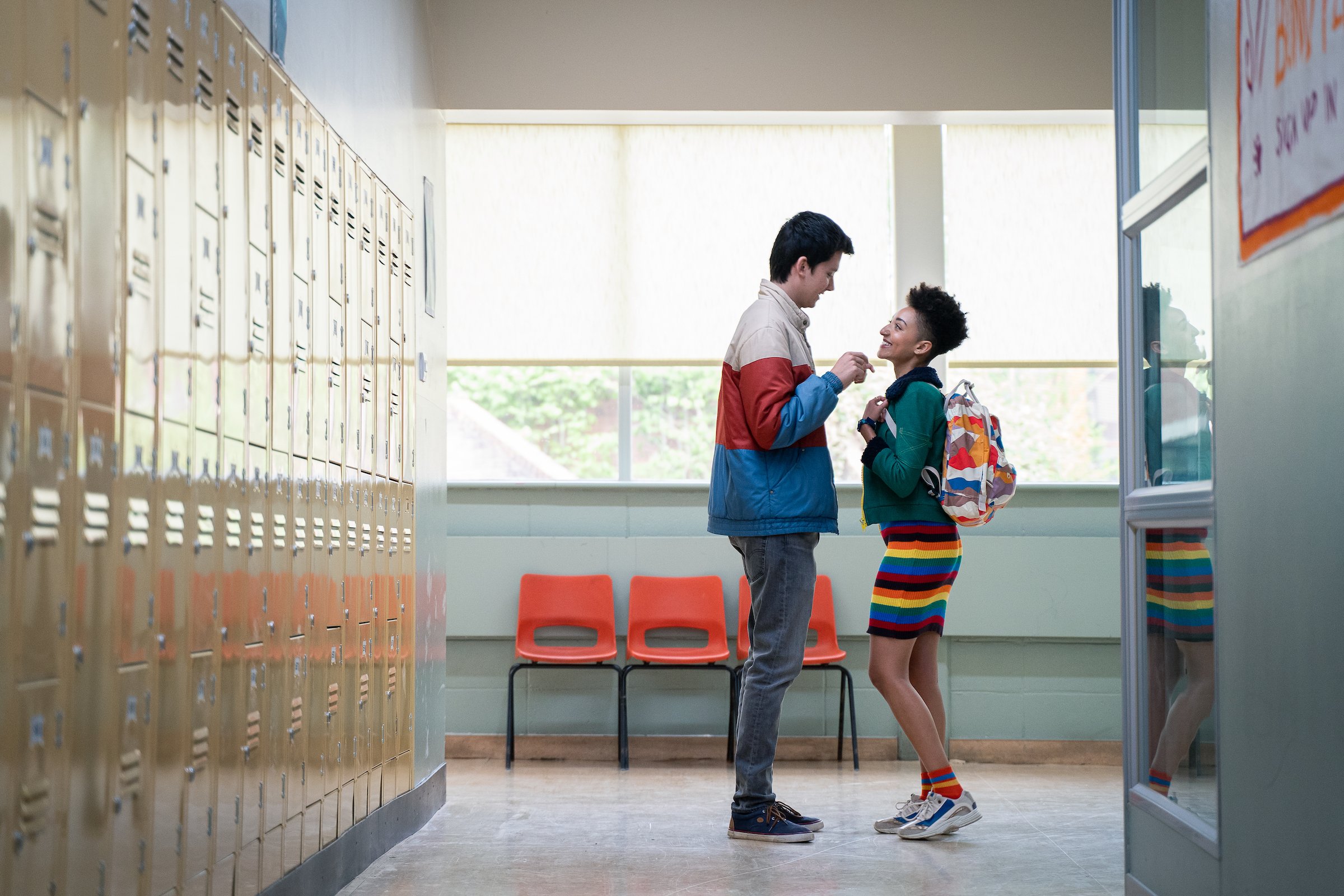 Asa Butterfield and Patricia Allison in 'Sex Education'