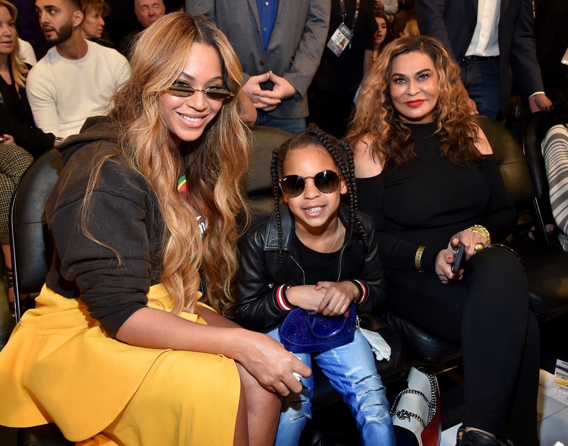 Beyonce, Blue Ivy Carter, and Tina Knowles