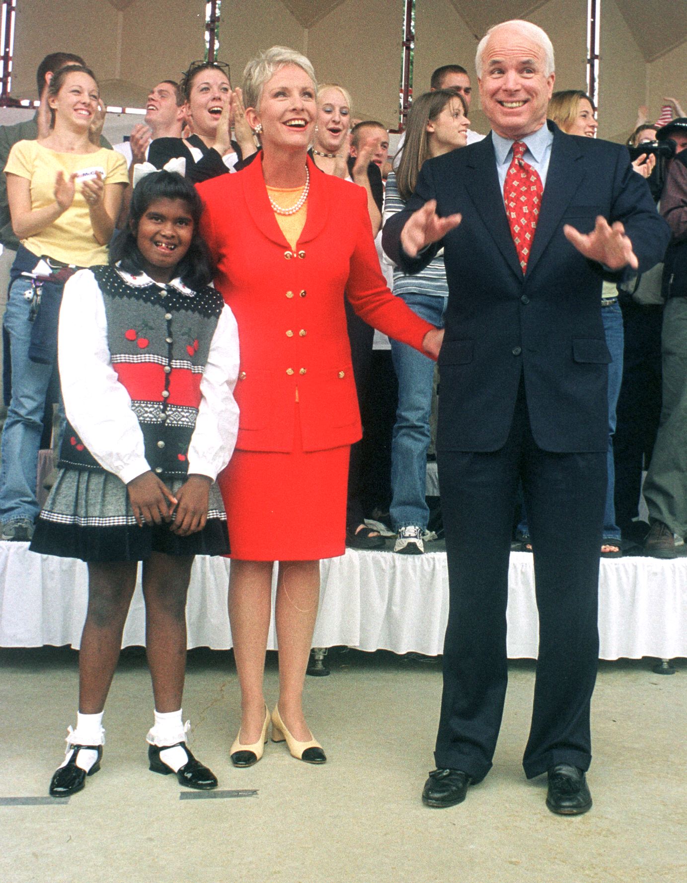 Bridget McCain, Cindy McCain, and Senator John McCain