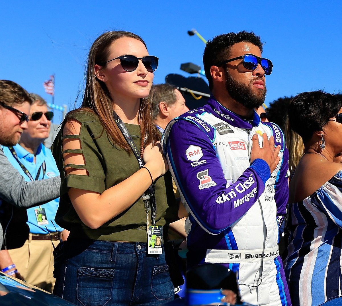 Bubba Wallace and girlfriend, Amanda Carter