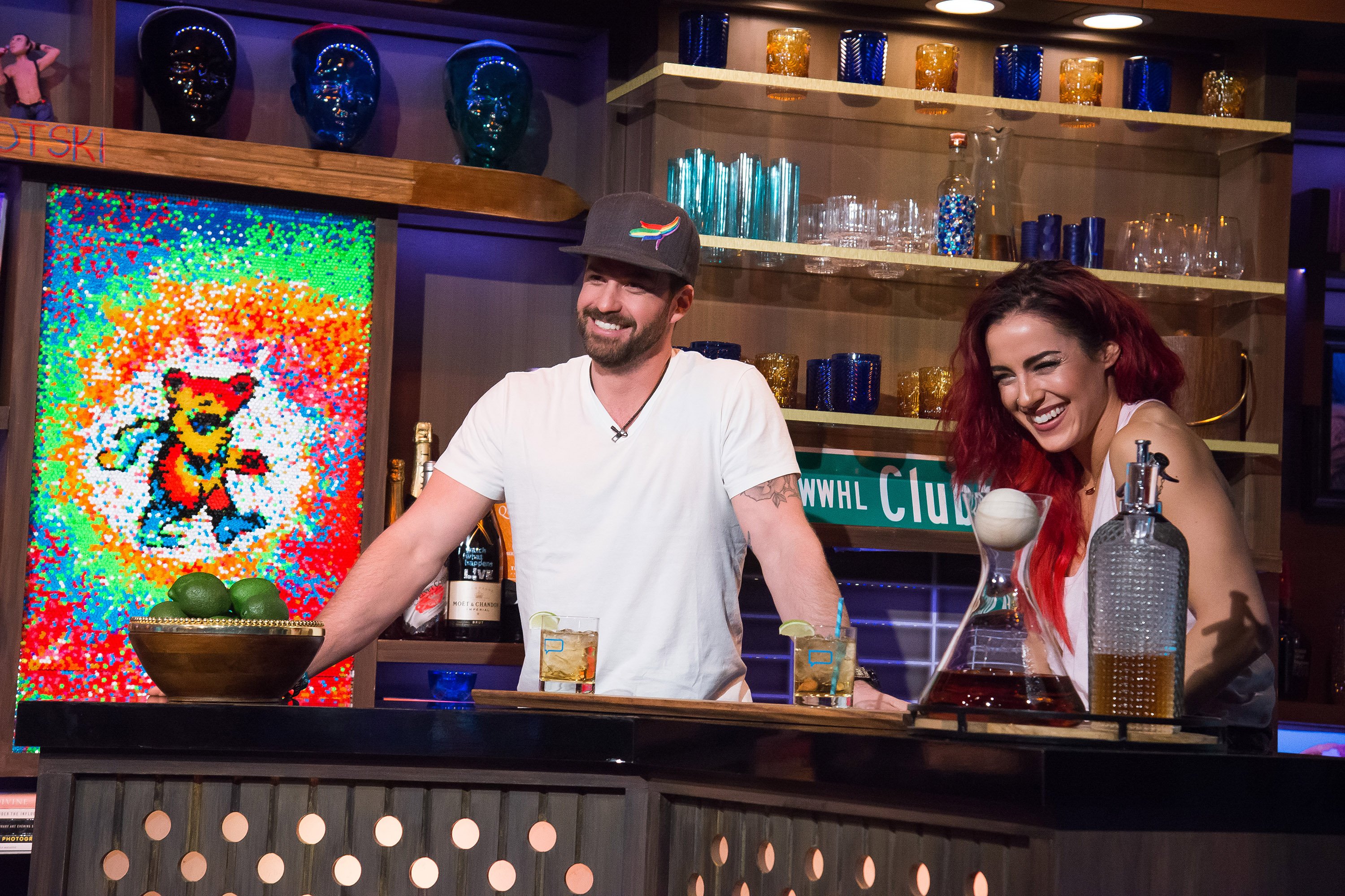 Johnny Bananas Devenanzio and Cara Maria Sorbello on 'Watch What Happens Live with Andy Cohen'