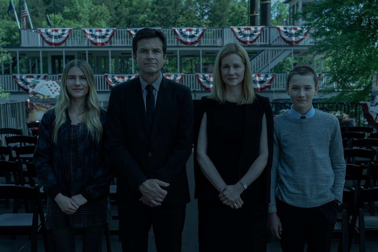 Sofia Hublitz, Jason Bateman, Laura Linney, and Skylar Gaertner in 'Ozark'