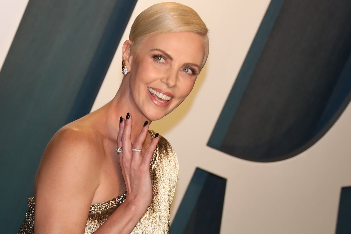 Charlize Theron at the 2020 Vanity Fair Oscar Party