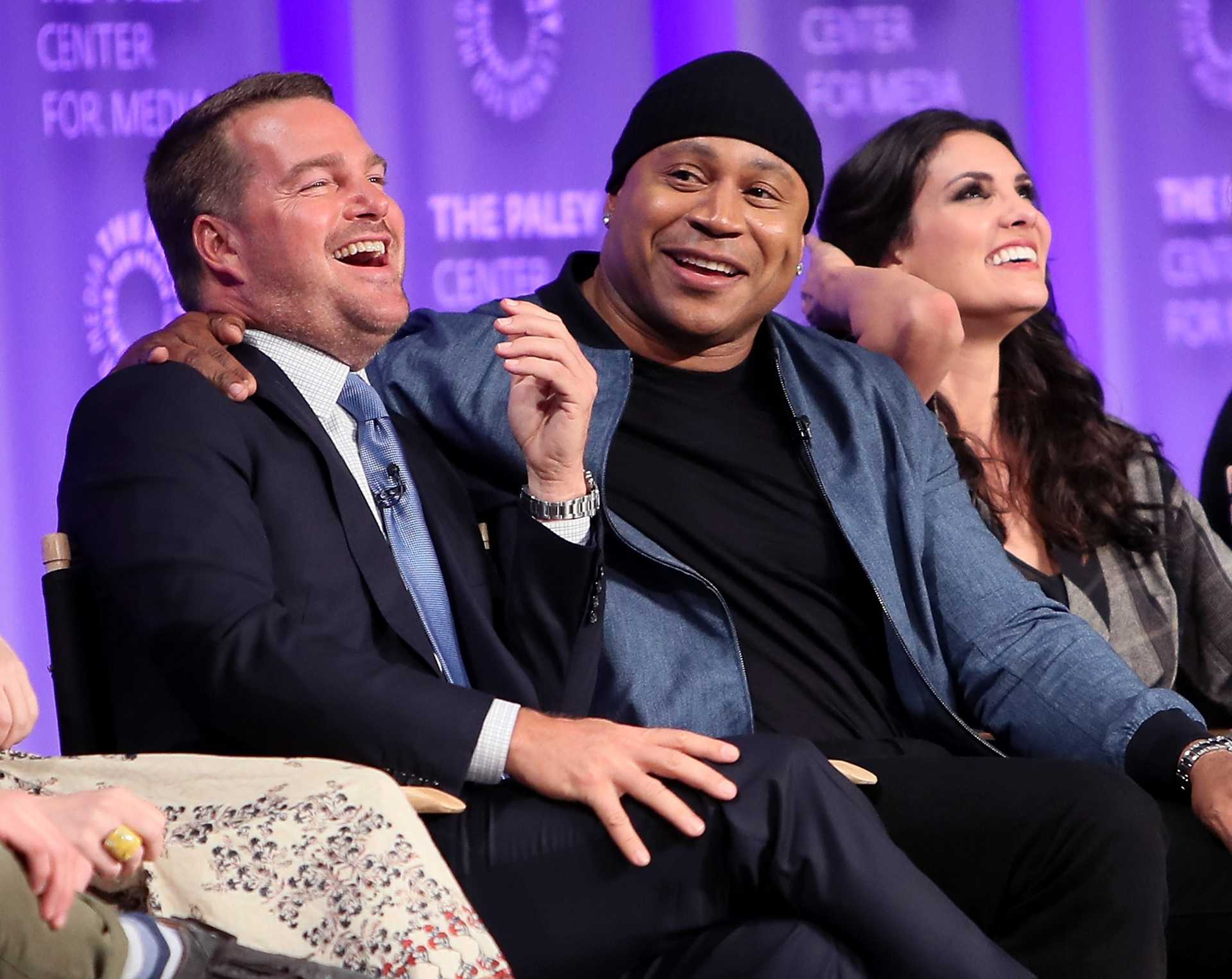 Chris O'Donnell, LL Cool J, and Daniela Ruah | David Livingston/Getty Images