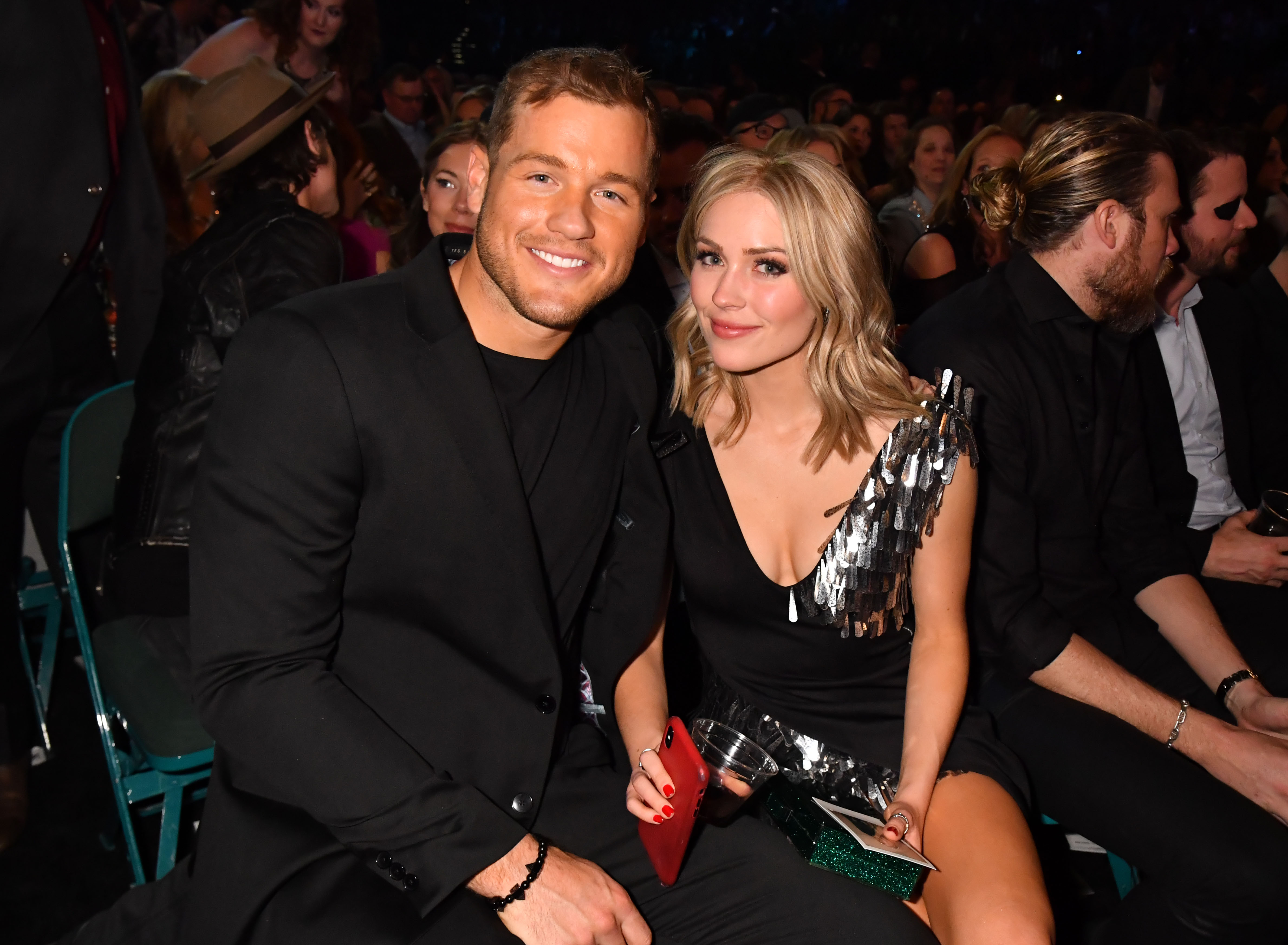 Colton Underwood and Cassie Randolph at the 54th Academy Of Country Music Awards