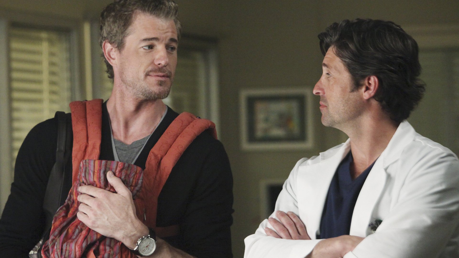 Eric Dane as Mark Sloan and Patrick Dempsey as Derek Shepherd on 'Grey's Anatomy'