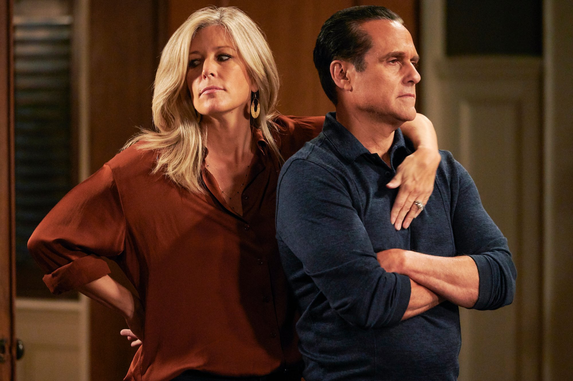 Laura Wright as Carly Corinthos and Maurice Benard as Sonny Corinthos on 'General Hospital'