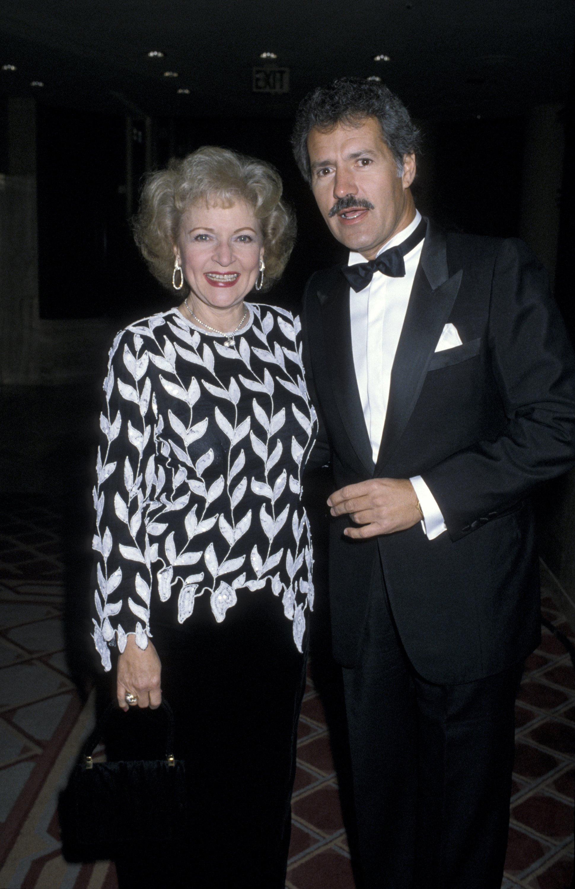 Betty White and Alex Trebek in 1986