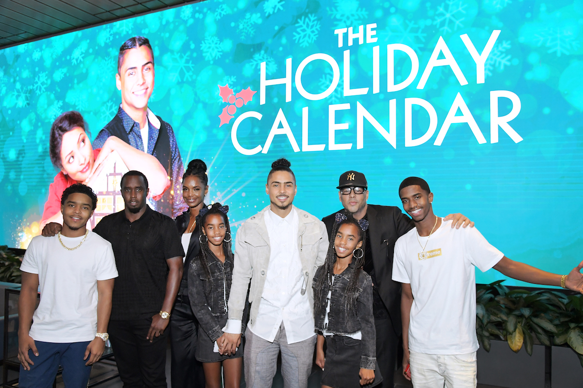 Kim Porter, Diddy, Al B. Sure, and family