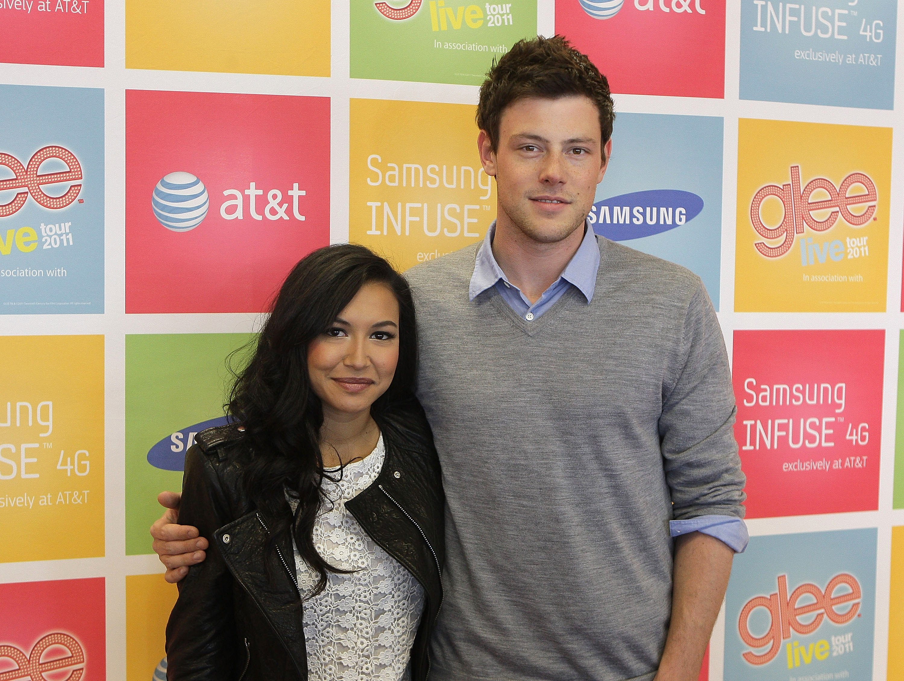 Naya Rivera and Corey Monteith in 2011