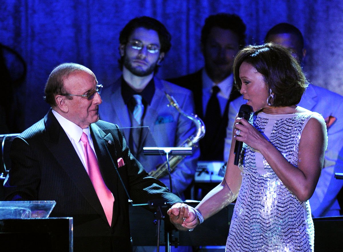 Clive Davis and Whitney Houston