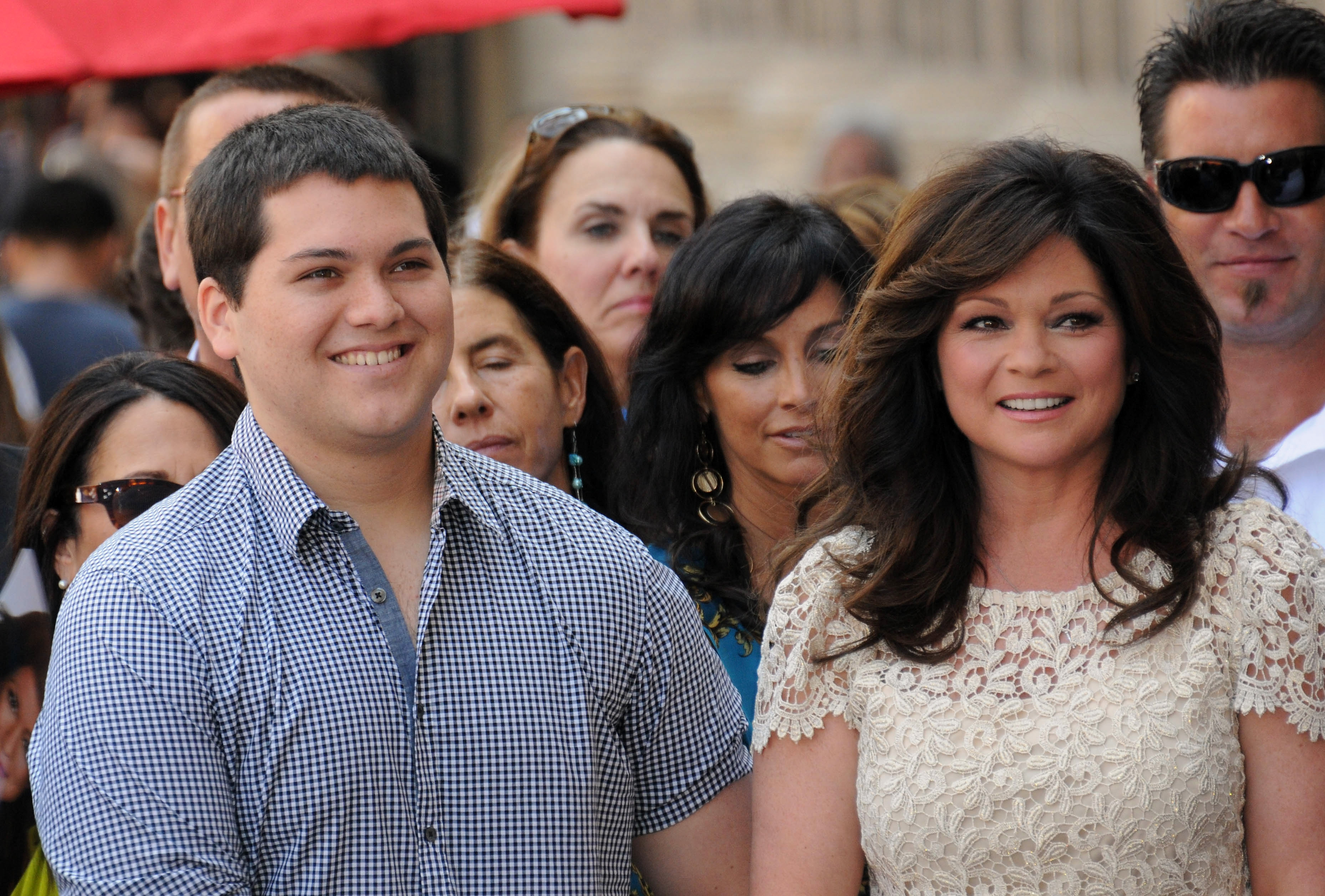 Valerie Bertinelli (right) and her son, Wolfgang Van Halen, in 2012