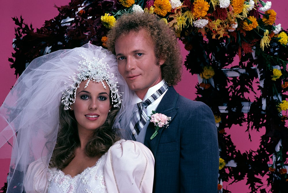Genie Francis (left) and Anthony Geary as Laura and Luke on ABC's 'General Hospital,'  1981