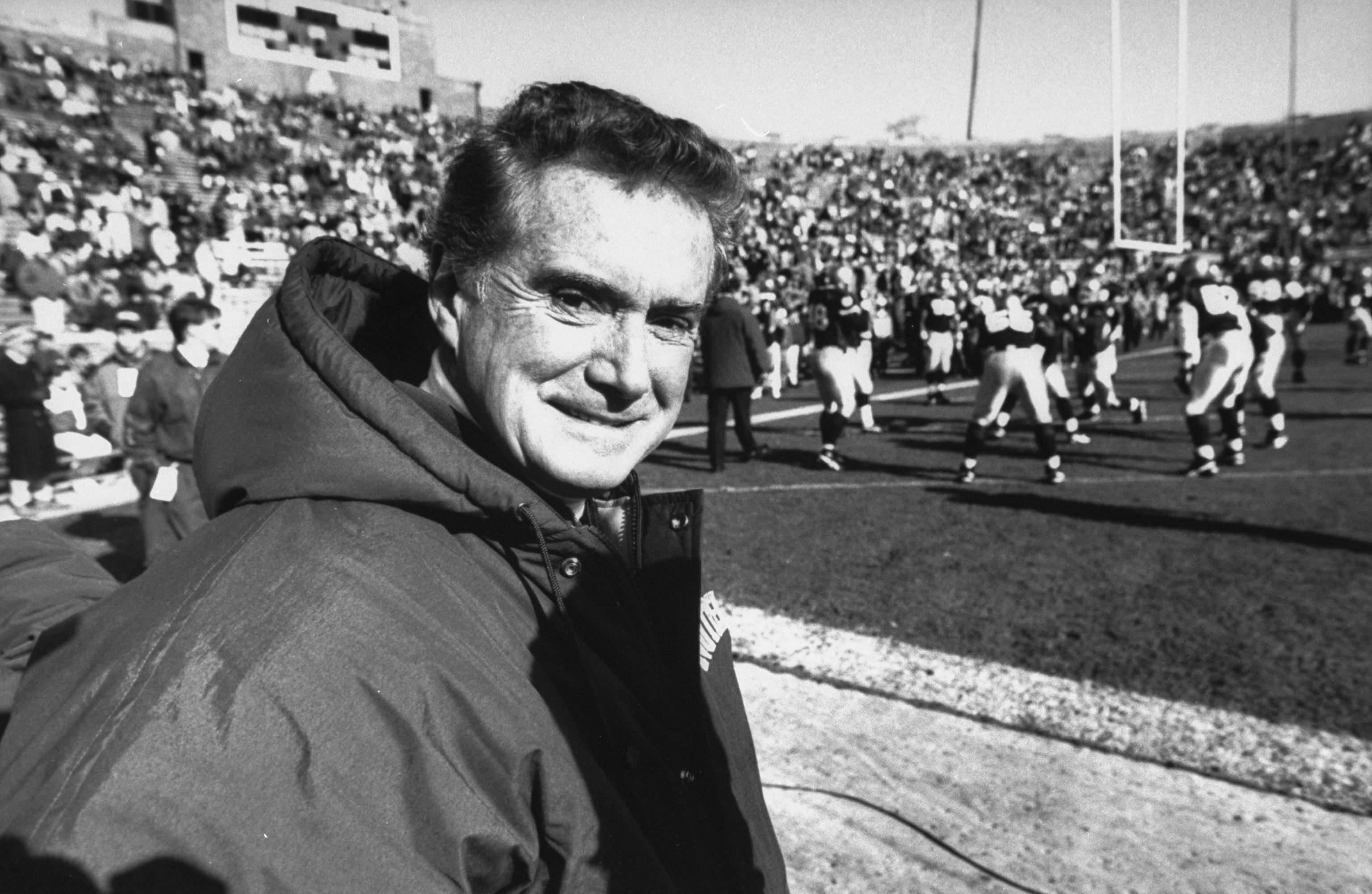 Regis Philbin attending a University of Notre Dame football game in the 1990s