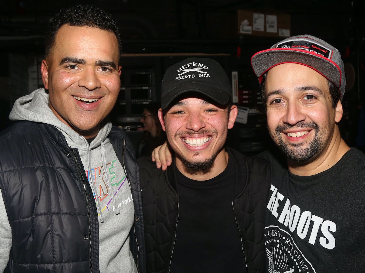 Christopher Jackson, Anthony Ramos and Lin-Manuel Miranda