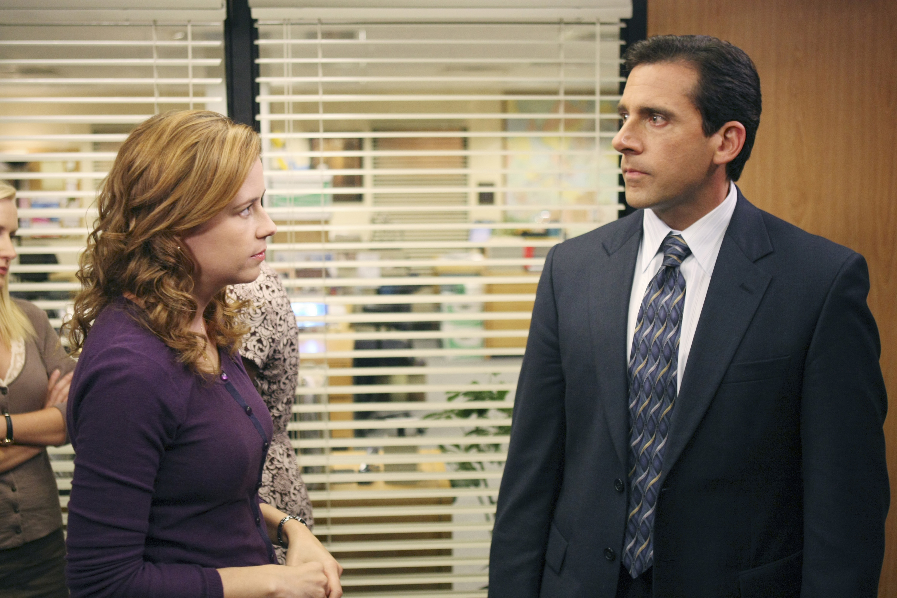 Jenna Fischer and Steve Carell of 'The Office'