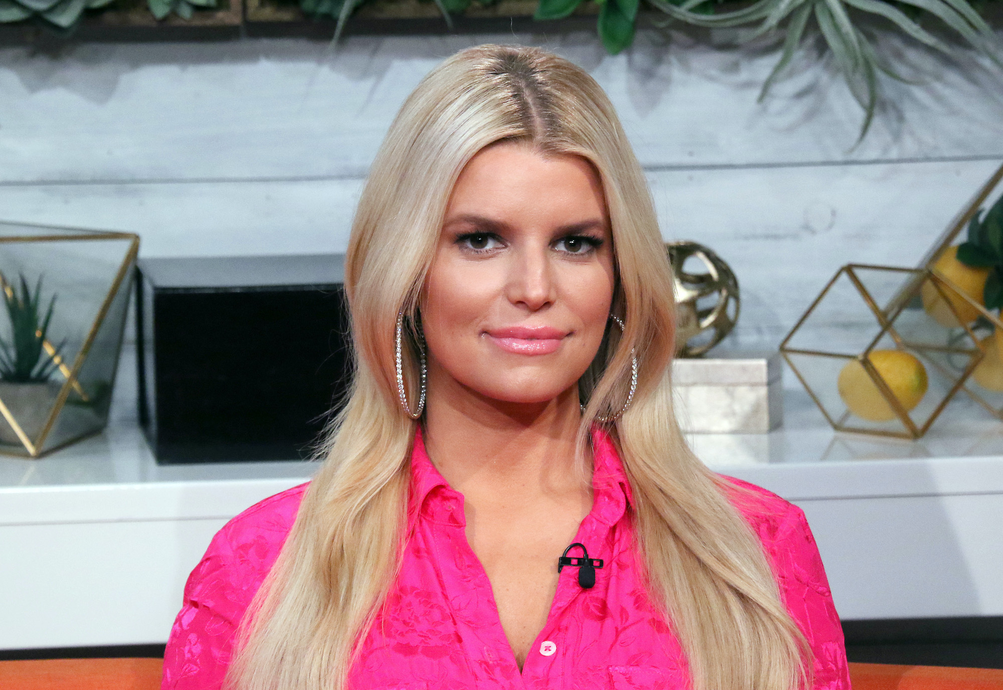 Jessica Simpson visits BuzzFeed's 'AM TO DM' in February 2020