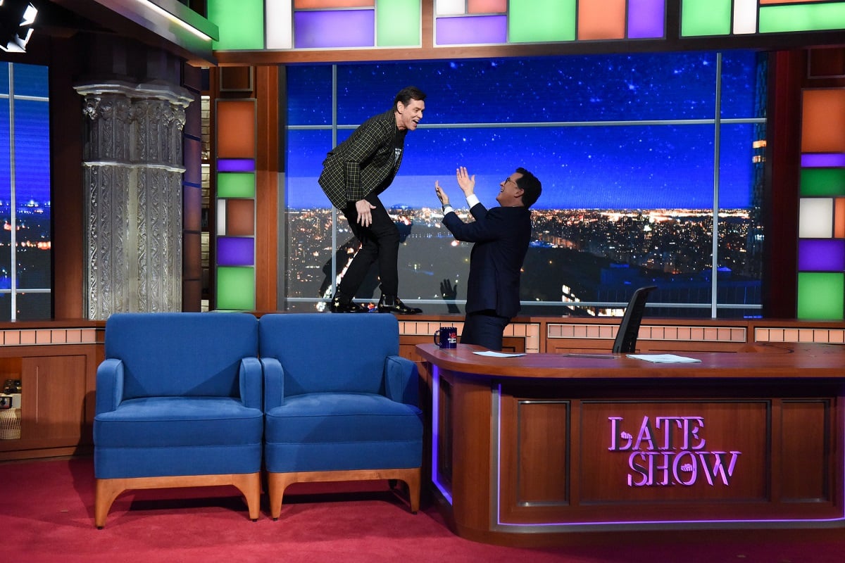 Jim Carrey on Stephen Colbert