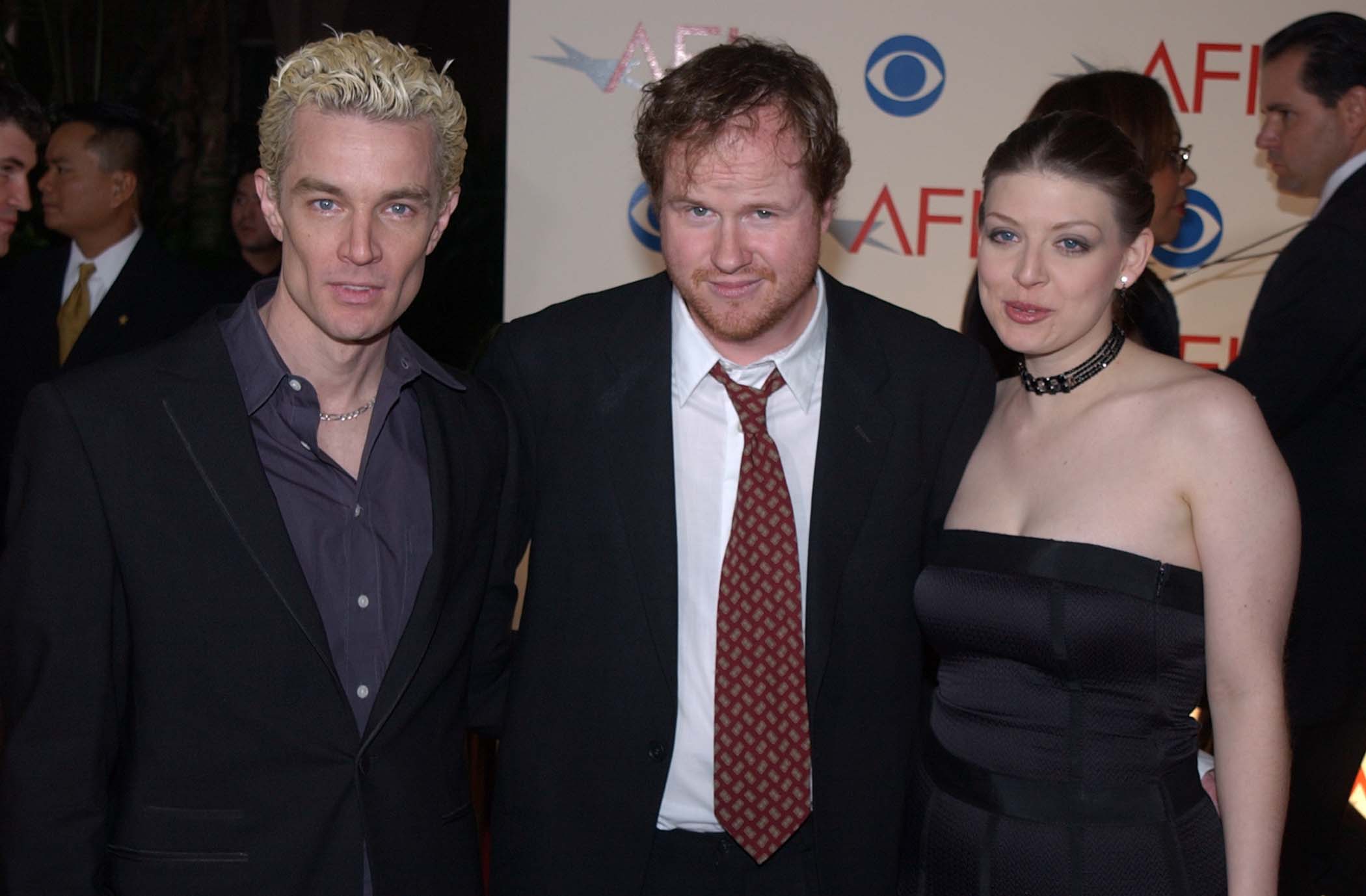 Joss Whedon with James Marsters and Amber Benson